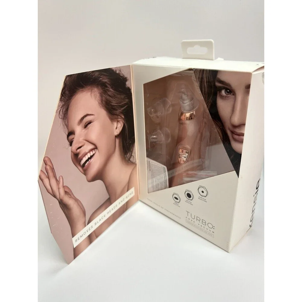 Kensie Turbo Pore Vacuum Blackhead Remover Facial Acne Cleanser Rose Gold